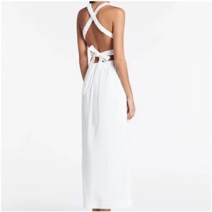 Sir The Label Vilma Linen Cross Back Maxi Dress
